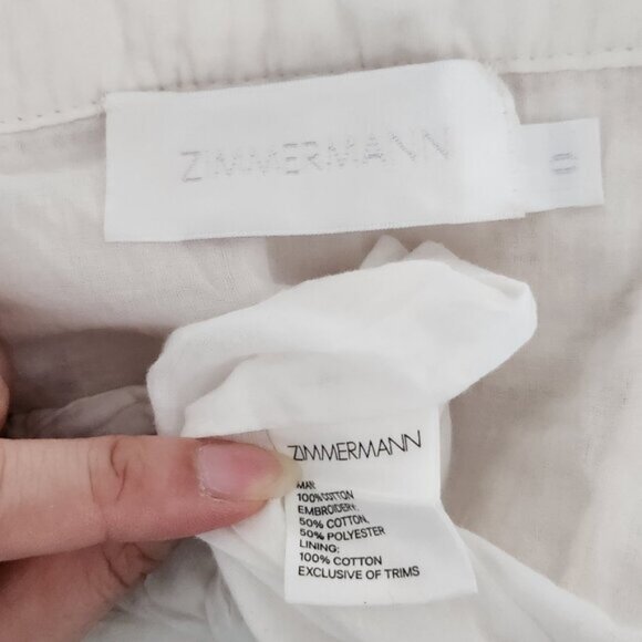 Zimmermann Prima Dot Broiderie Skirt S0 b54 - Picture 10 of 10